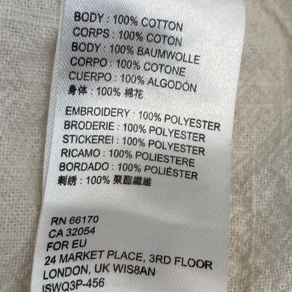 Free People Embroidered Top M - Picture 9 of 9